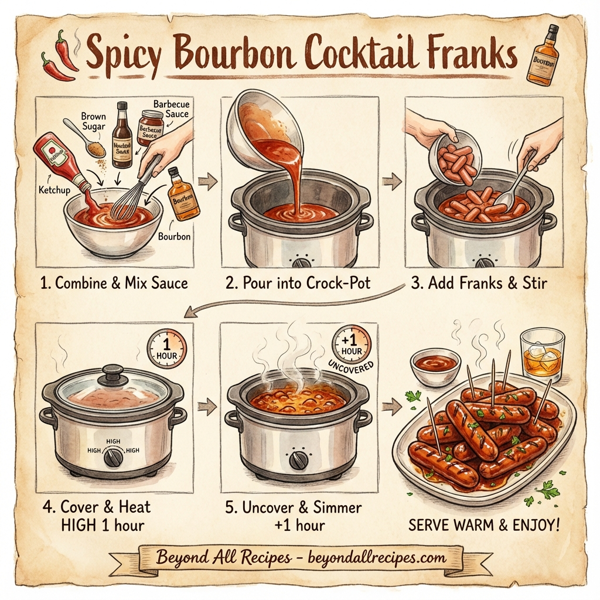 Spicy Bourbon Cocktail Franks instructions