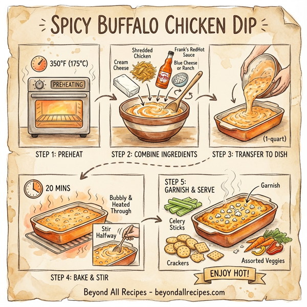 Spicy Buffalo Chicken Dip instructions