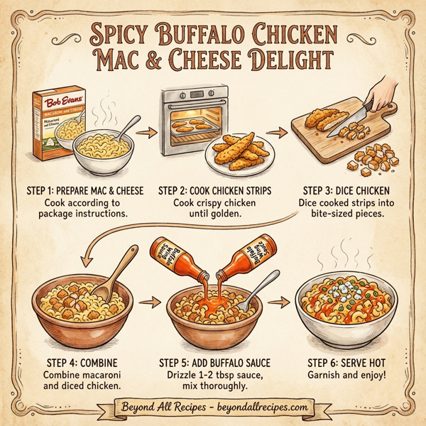 Spicy Buffalo Chicken Mac & Cheese Delight instructions