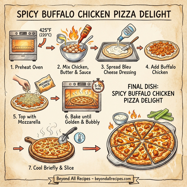 Spicy Buffalo Chicken Pizza Delight instructions