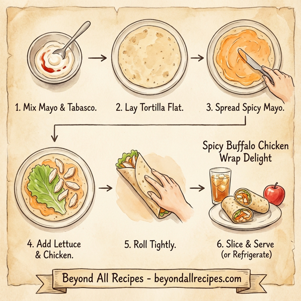 Spicy Buffalo Chicken Wrap Delight instructions