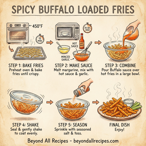 Spicy Buffalo Loaded Fries instructions