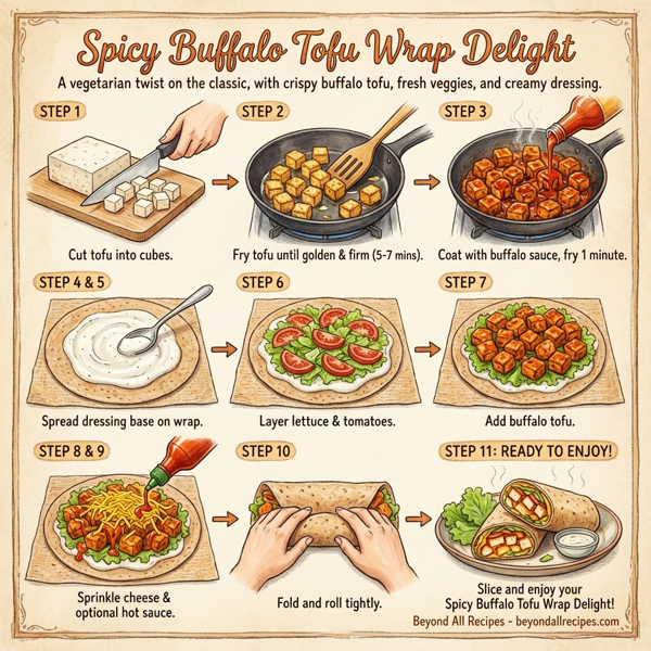 Spicy Buffalo Tofu Wrap Delight instructions