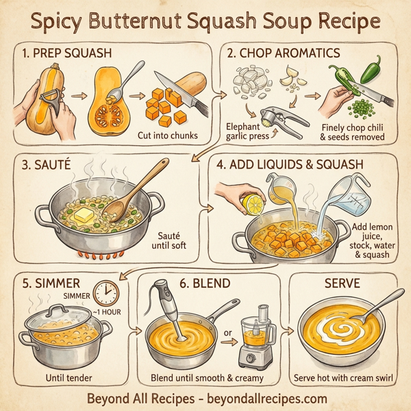 Spicy Butternut Squash Soup instructions