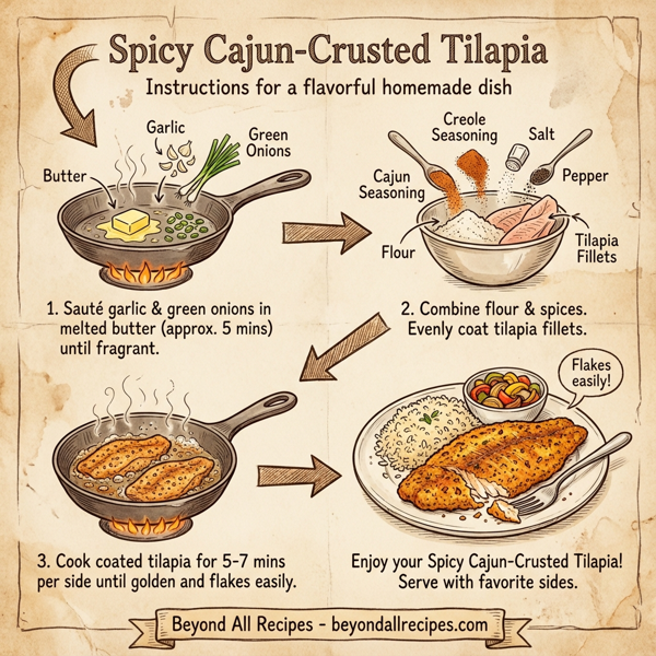 Spicy Cajun-Crusted Tilapia instructions