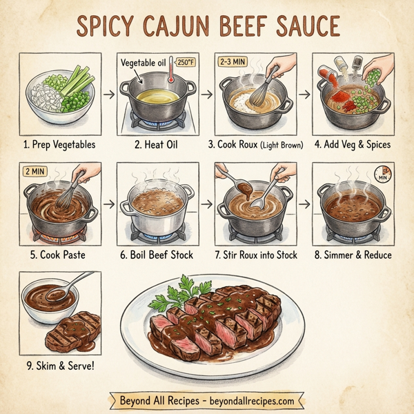 Spicy Cajun Beef Sauce instructions