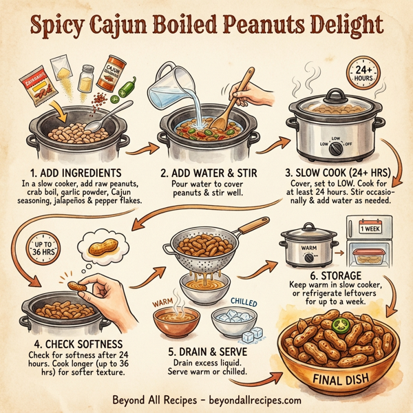 Spicy Cajun Boiled Peanuts Delight instructions