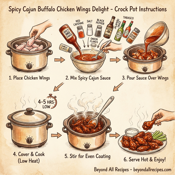 Spicy Cajun Buffalo Chicken Wings Delight instructions