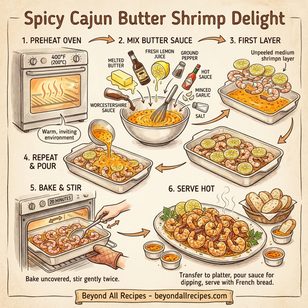 Spicy Cajun Butter Shrimp Delight instructions