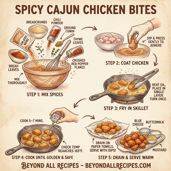 Spicy Cajun Chicken Bites instructions