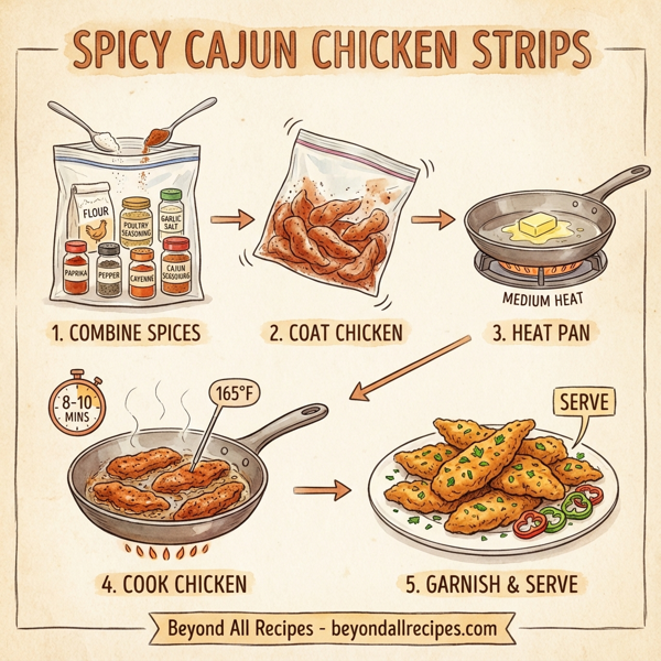 Spicy Cajun Chicken Strips instructions