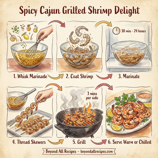 Spicy Cajun Grilled Shrimp Delight instructions
