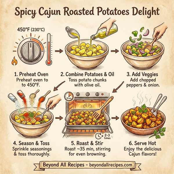 Spicy Cajun Roasted Potatoes Delight instructions