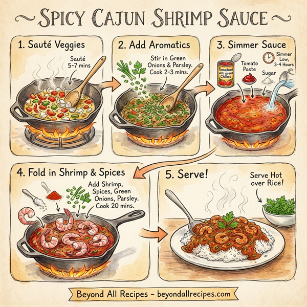 Spicy Cajun Shrimp Sauce instructions