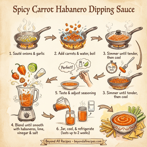 Spicy Carrot Habanero Dipping Sauce instructions