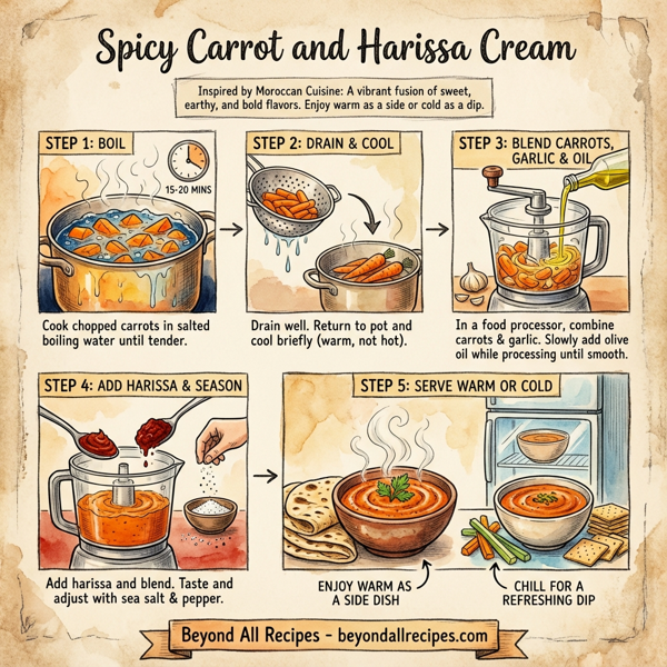 Spicy Carrot and Harissa Cream instructions