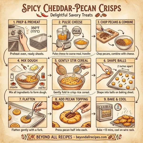 Spicy Cheddar-Pecan Crisps instructions