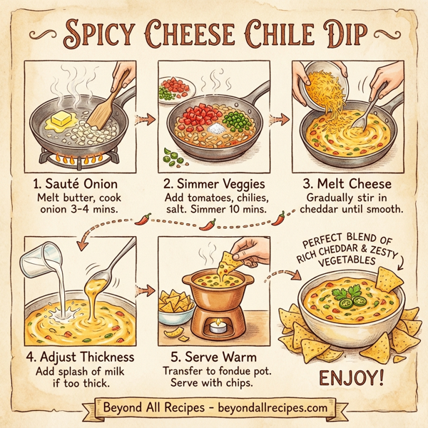 Spicy Cheese Chile Dip instructions