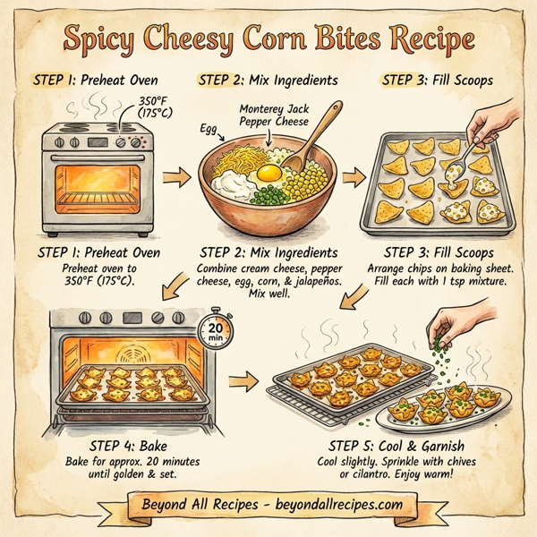 Spicy Cheesy Corn Bites instructions