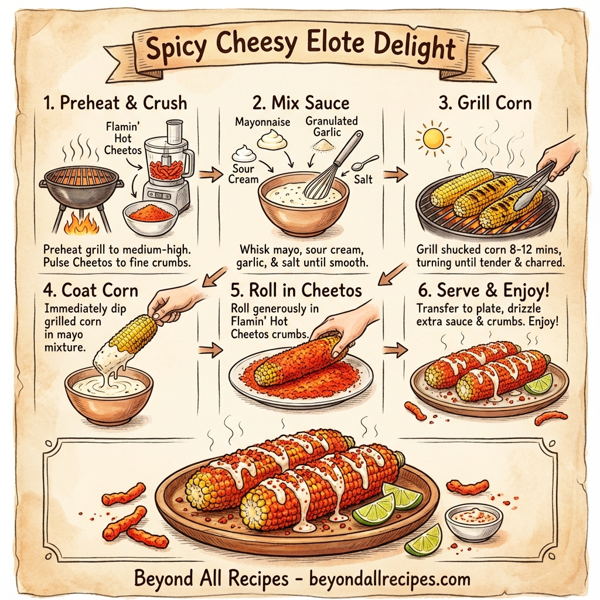 Spicy Cheesy Elote Delight instructions