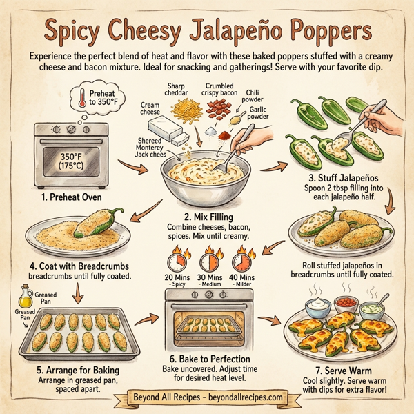 Spicy Cheesy Jalapeño Poppers instructions