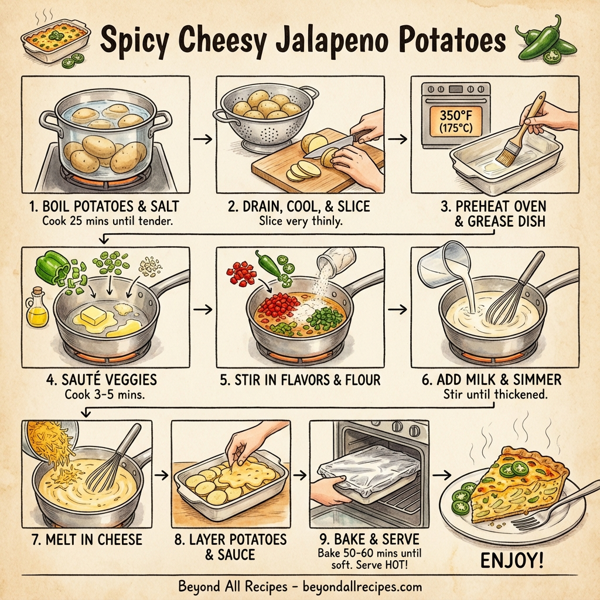 Spicy Cheesy Jalapeno Potatoes instructions