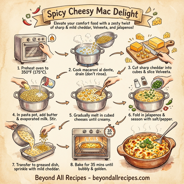 Spicy Cheesy Mac Delight instructions