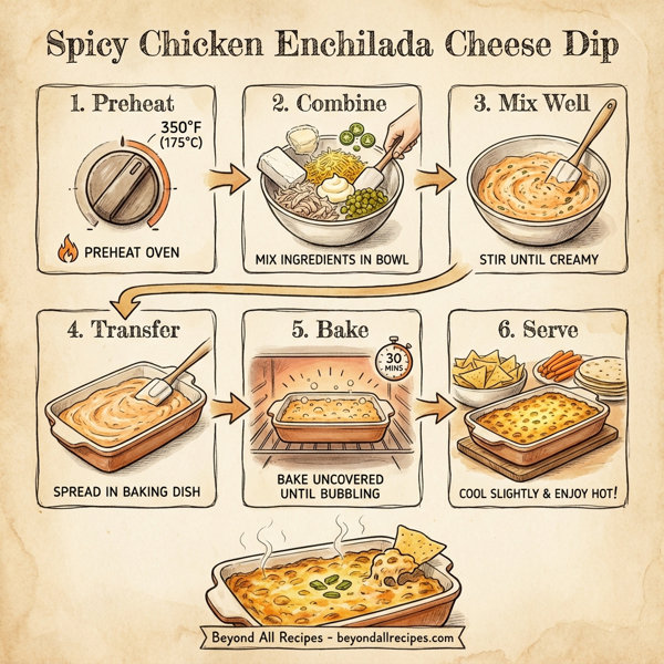 Spicy Chicken Enchilada Cheese Dip instructions