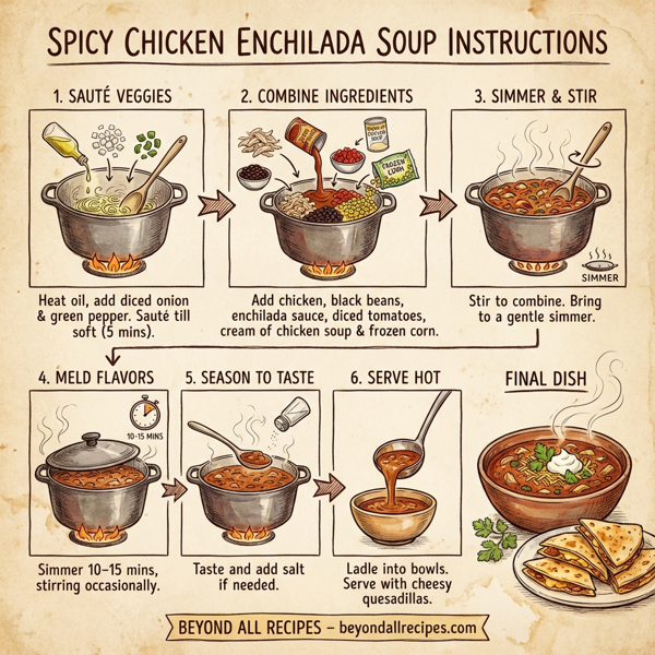 Spicy Chicken Enchilada Soup instructions