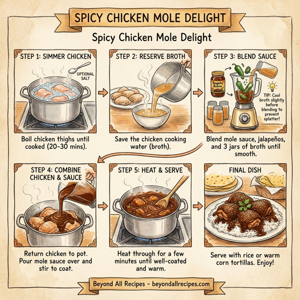 Spicy Chicken Mole Delight instructions