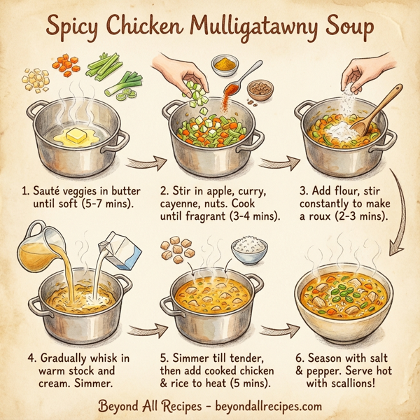Spicy Chicken Mulligatawny Soup instructions