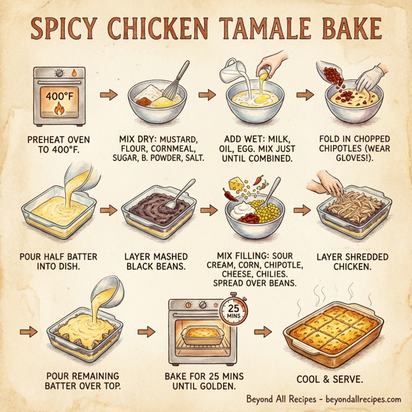 Spicy Chicken Tamale Bake instructions