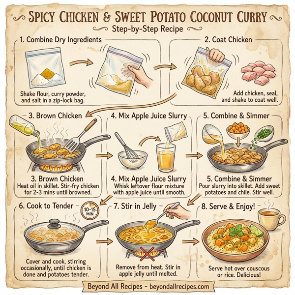 Spicy Chicken and Sweet Potato Coconut Curry instructions