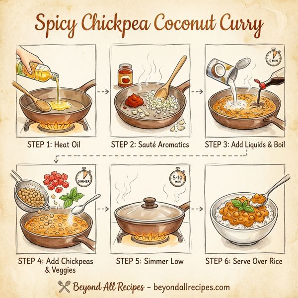 Spicy Chickpea Coconut Curry instructions