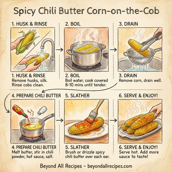 Spicy Chili Butter Corn-on-the-Cob instructions