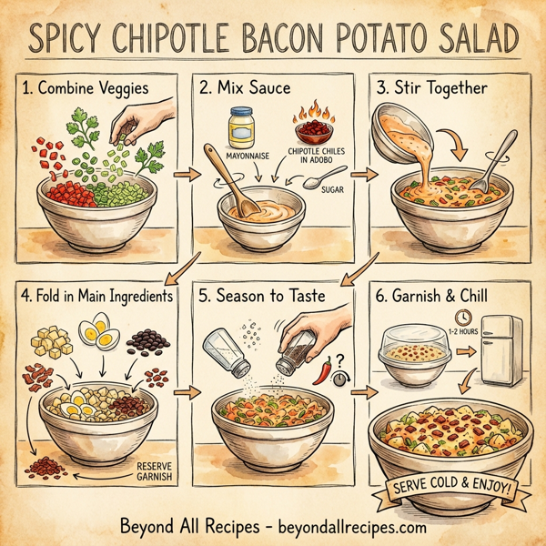 Spicy Chipotle Bacon Potato Salad instructions