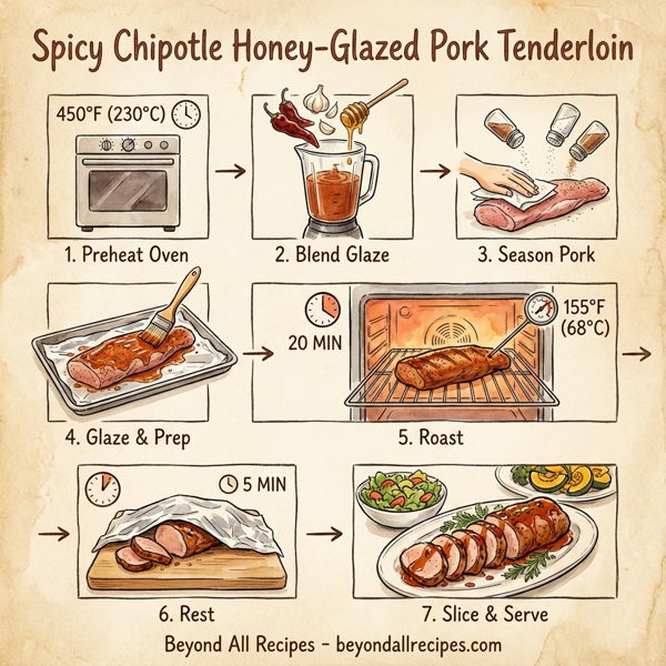 Spicy Chipotle Honey-Glazed Pork Tenderloin instructions