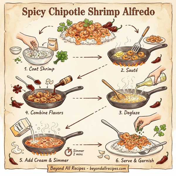 Spicy Chipotle Shrimp Alfredo instructions