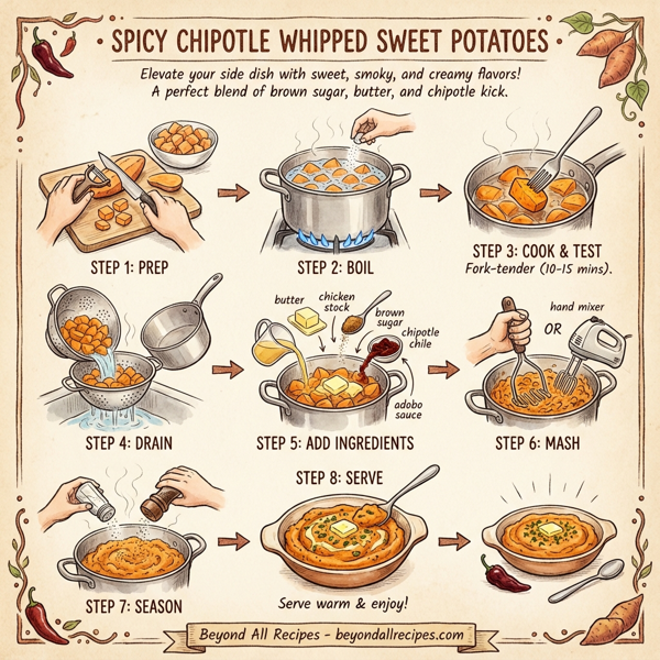 Spicy Chipotle Whipped Sweet Potatoes instructions