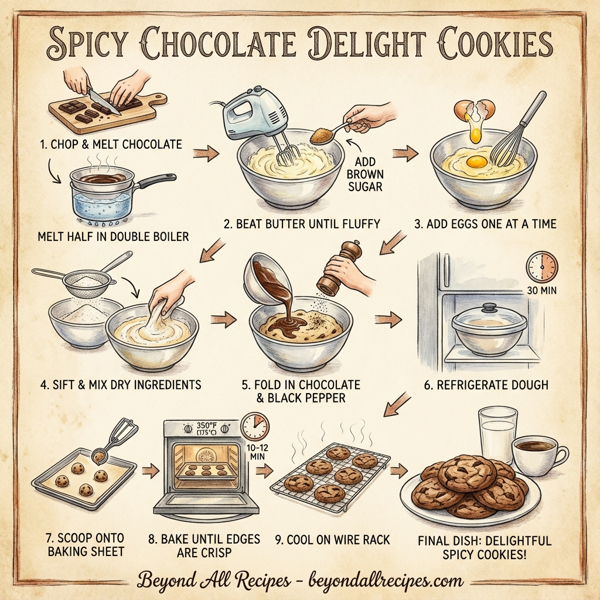 Spicy Chocolate Delight Cookies instructions