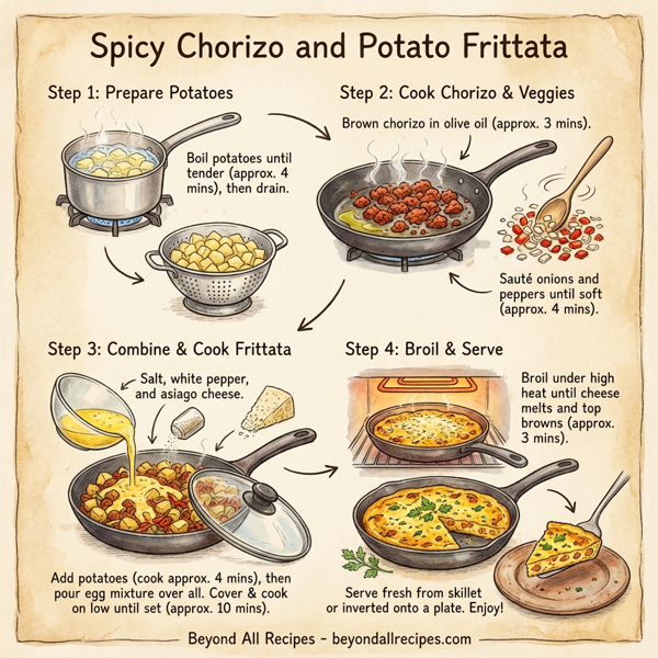 Spicy Chorizo and Potato Frittata instructions