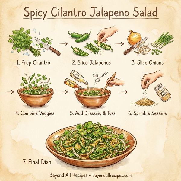 Spicy Cilantro Jalapeno Salad instructions