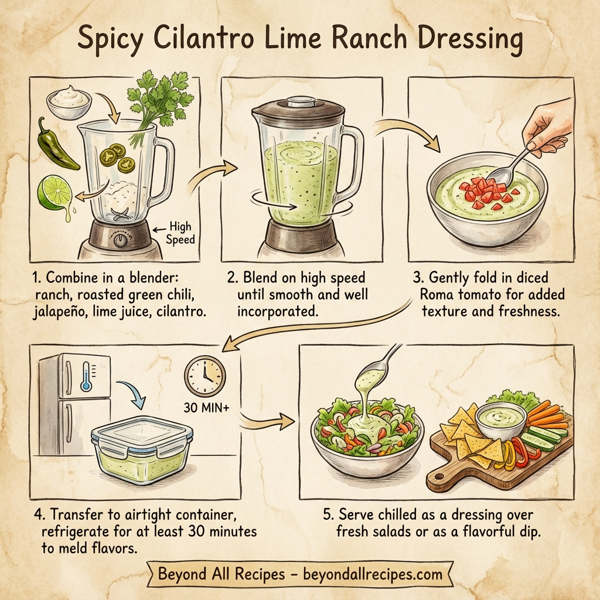 Spicy Cilantro Lime Ranch Dressing instructions