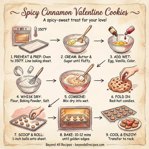 Spicy Cinnamon Valentine Cookies instructions
