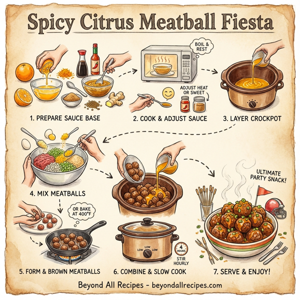Spicy Citrus Meatball Fiesta instructions