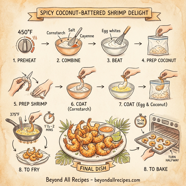 Spicy Coconut-Battered Shrimp Delight instructions