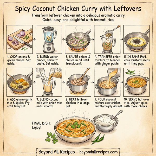 Spicy Coconut Chicken Curry with Leftovers instructions