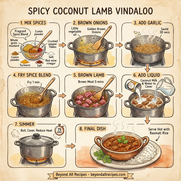 Spicy Coconut Lamb Vindaloo instructions
