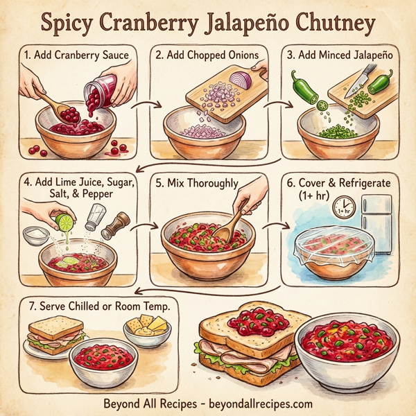 Spicy Cranberry Jalapeño Chutney instructions