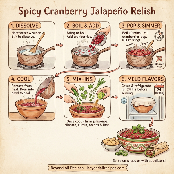 Spicy Cranberry Jalapeño Relish instructions